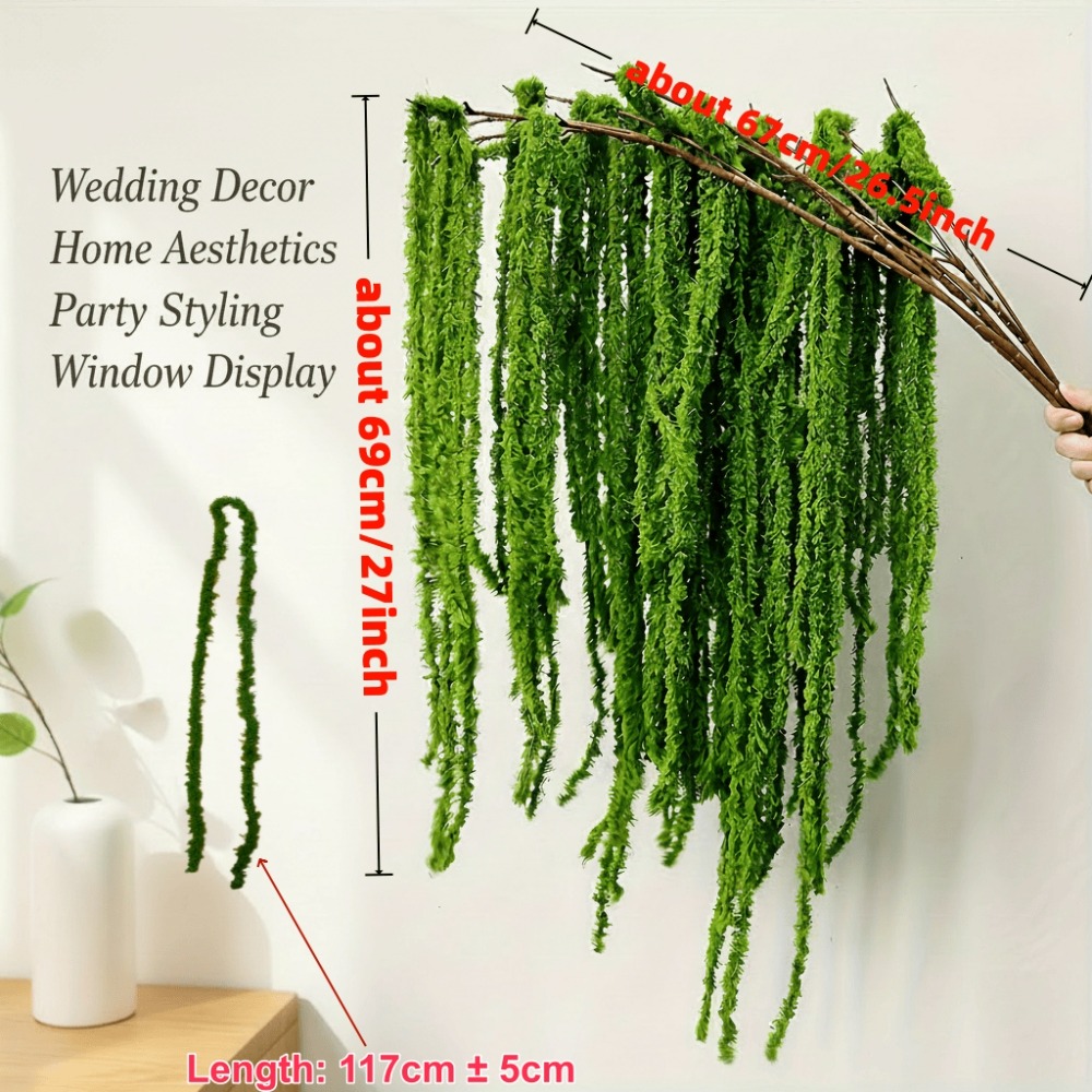 4 Piece Set Artificial Amarant - огляд і ціна Preserved Moss Sheet