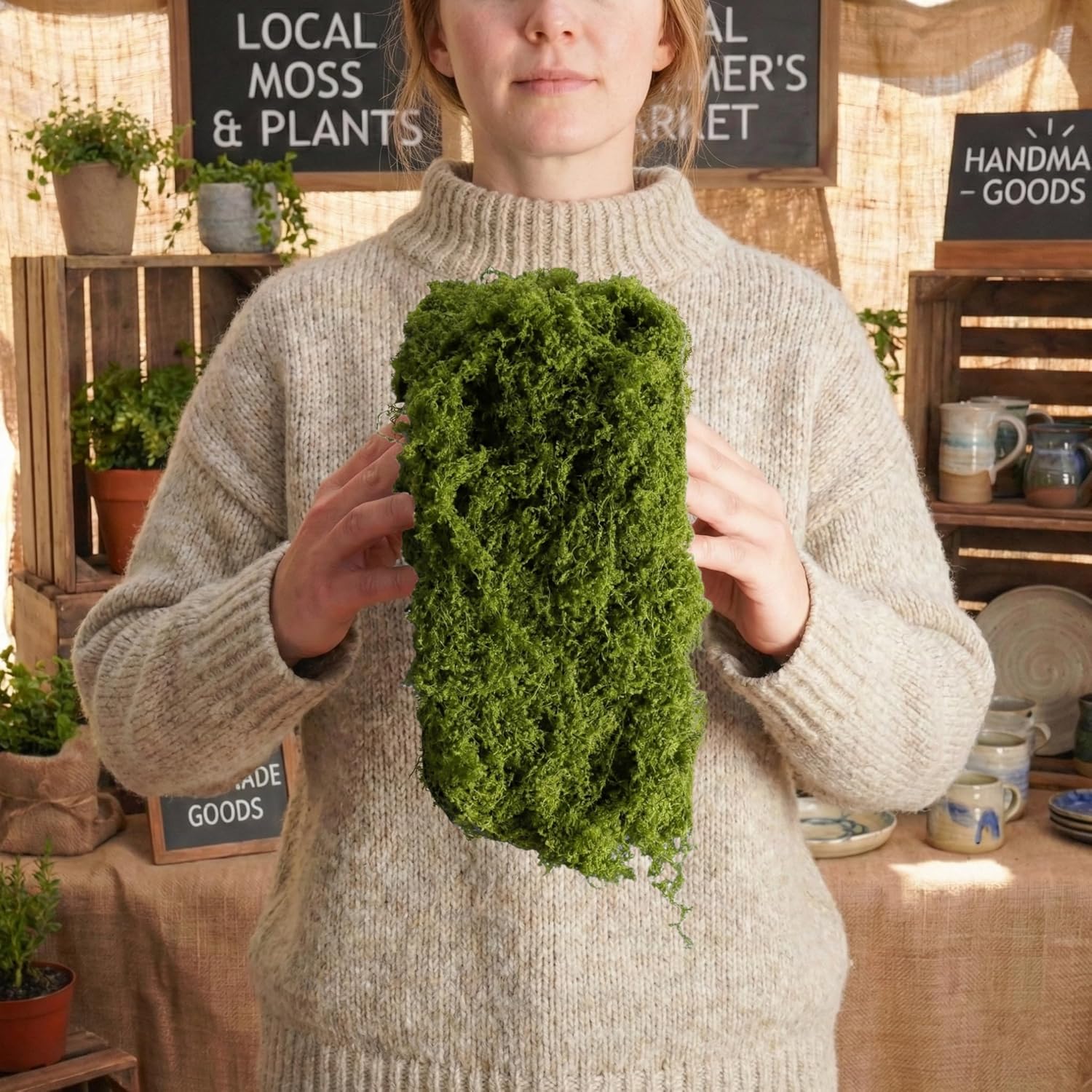 Artificial Moss Table Runner D - огляд і ціна Preserved Moss Sheet