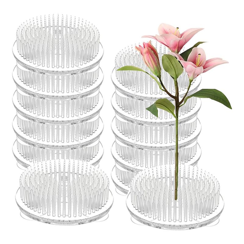 Set Of 12 Clear Plastic Pin Fr - огляд і ціна Flower Frog Pin