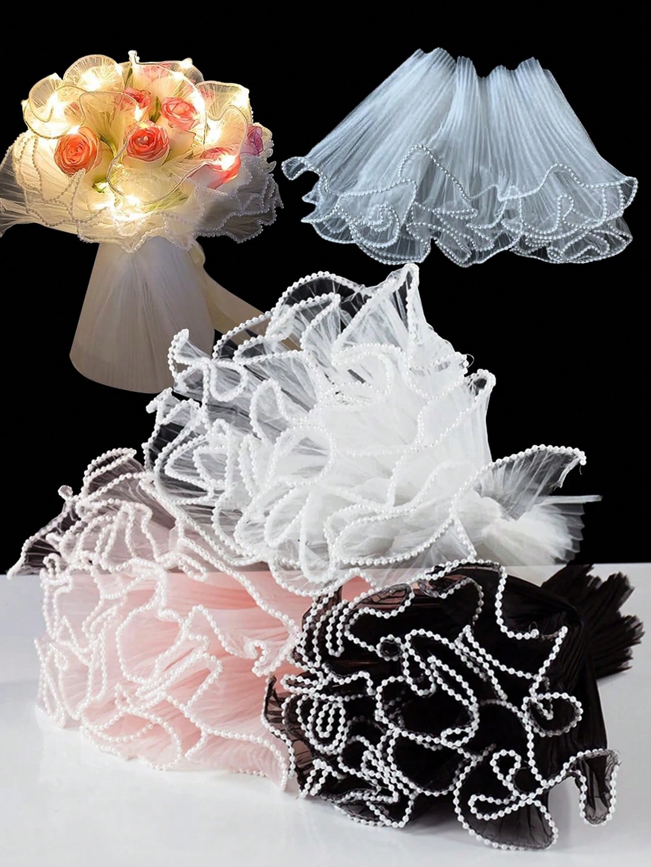 4Yards Faux Pearl Edge Flower  - огляд і ціна Anda Florist Supply