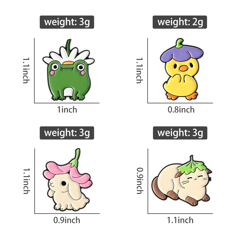 Flowers Leaf Hat Enamel Pins C - огляд і ціна Flower Frog Pin