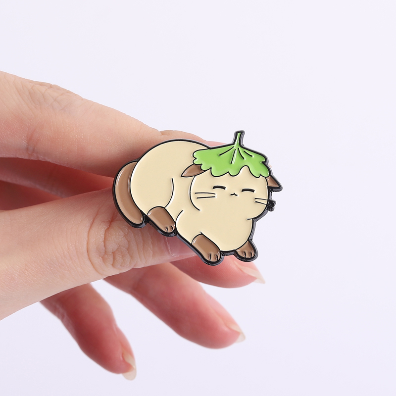 Flowers Leaf Hat Enamel Pins C - огляд і ціна Flower Frog Pin